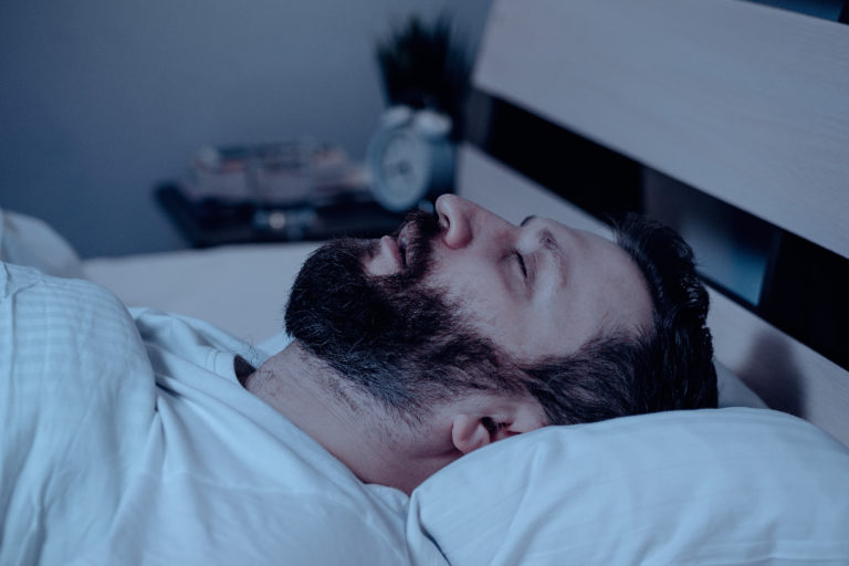 Man, Sleeping and snoring
