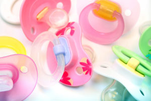 Multiple colored pacifiers