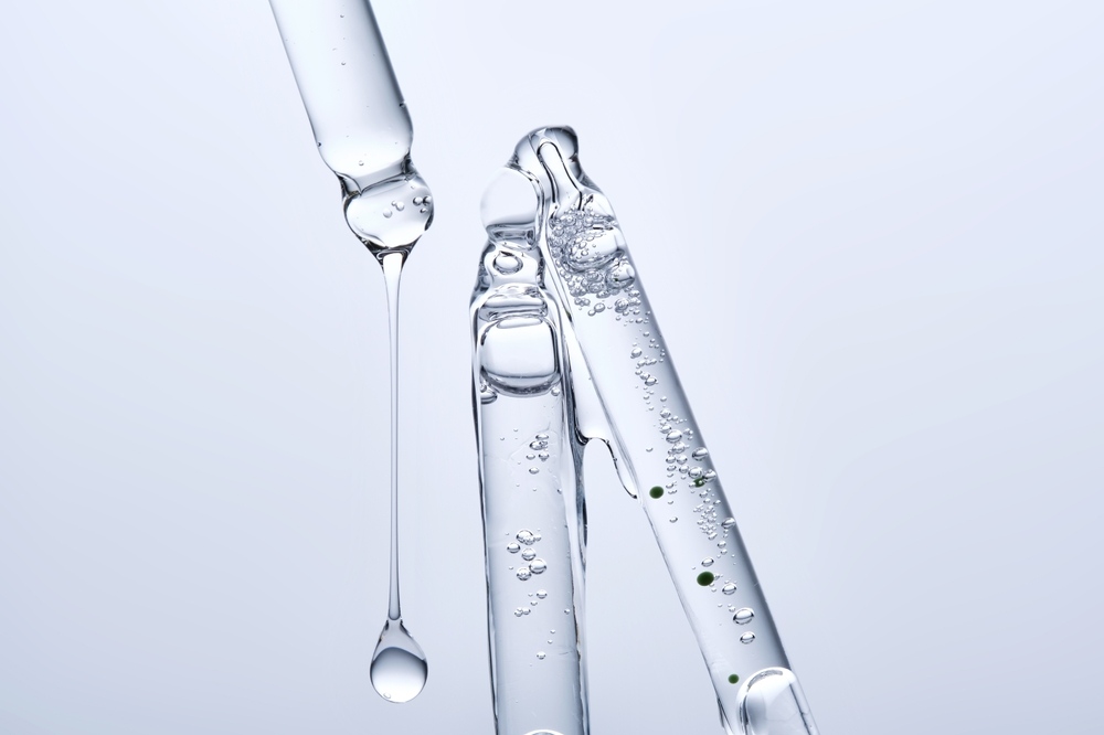 Liquid glycerin in pipettes